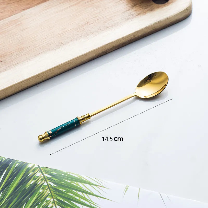 LUXE MARBLE CUTLERY SET