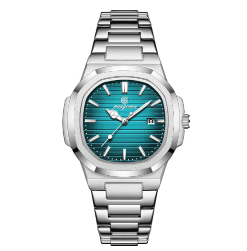 Men’s Stainless Steel Quartz Wristwatch with Date