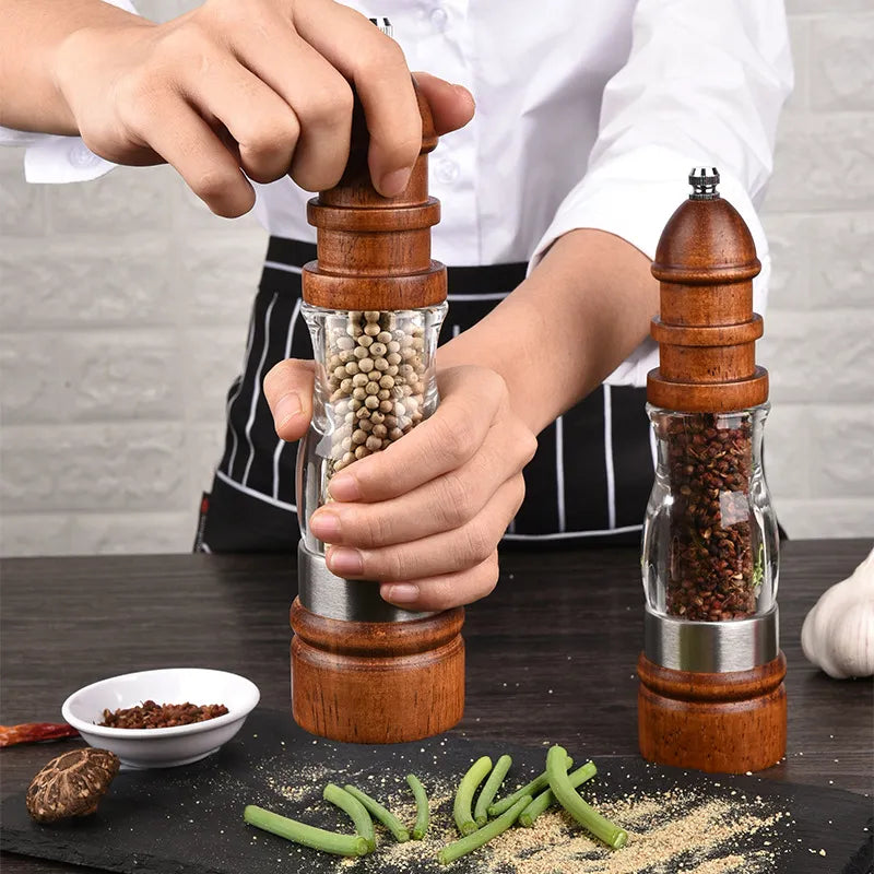 RUSTIC WOODEN MILL SET