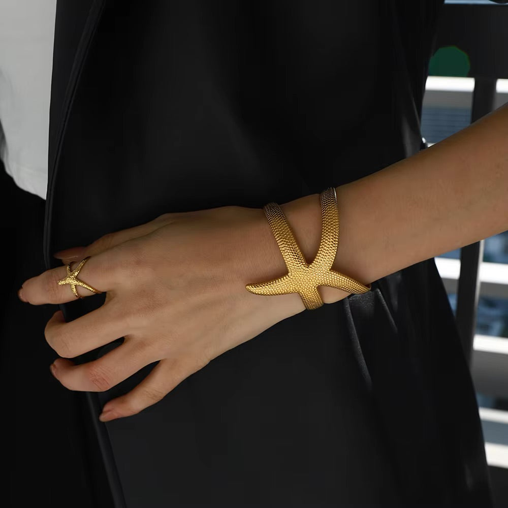 Annika Gold Starfish Cuff 2