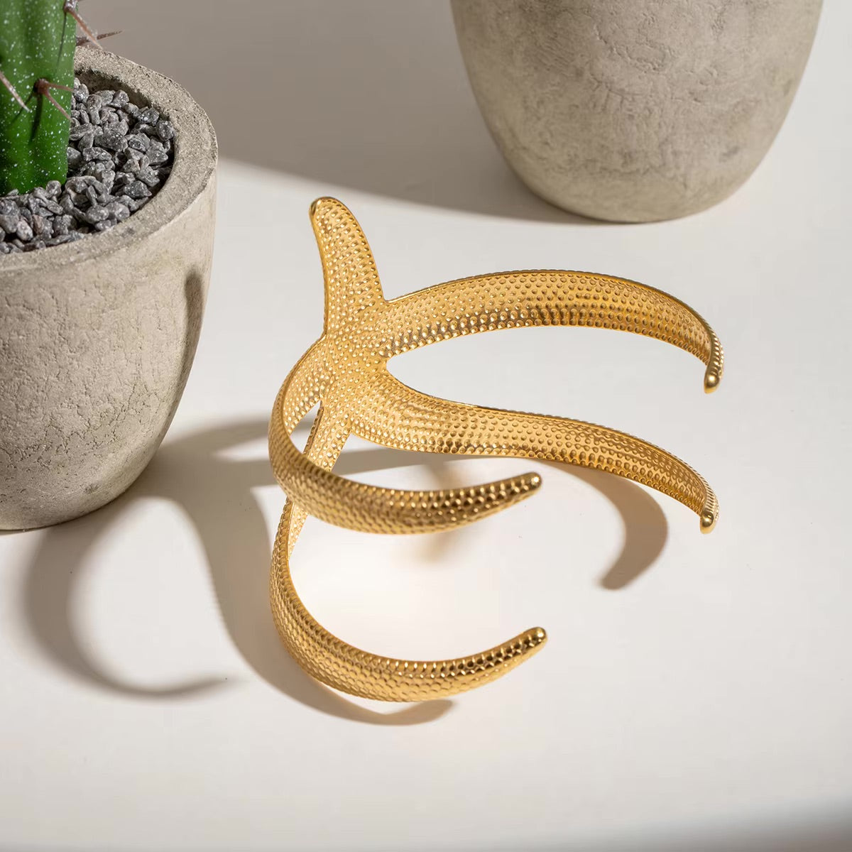 Annika Gold Starfish Cuff 3