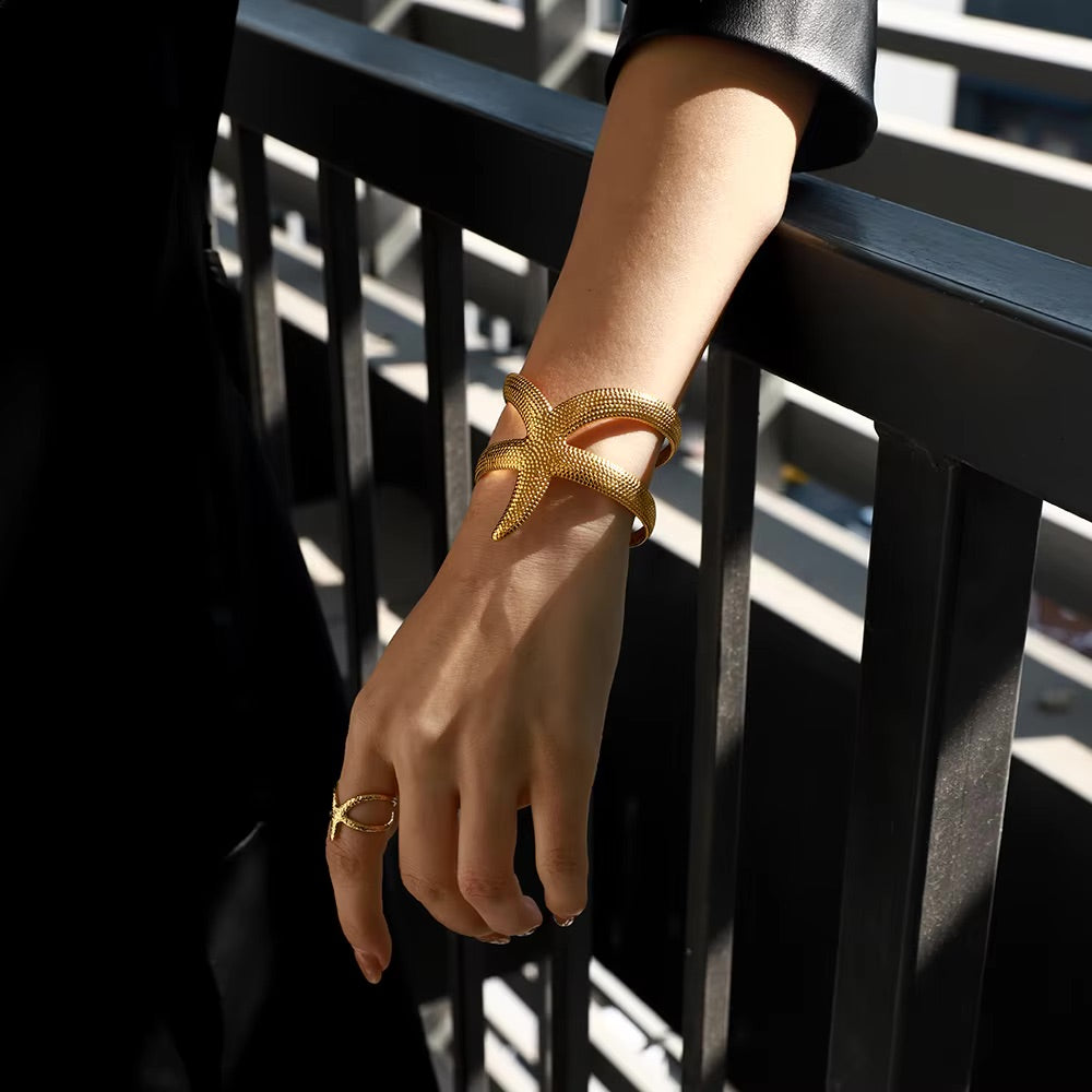 Annika Gold Starfish Cuff 6