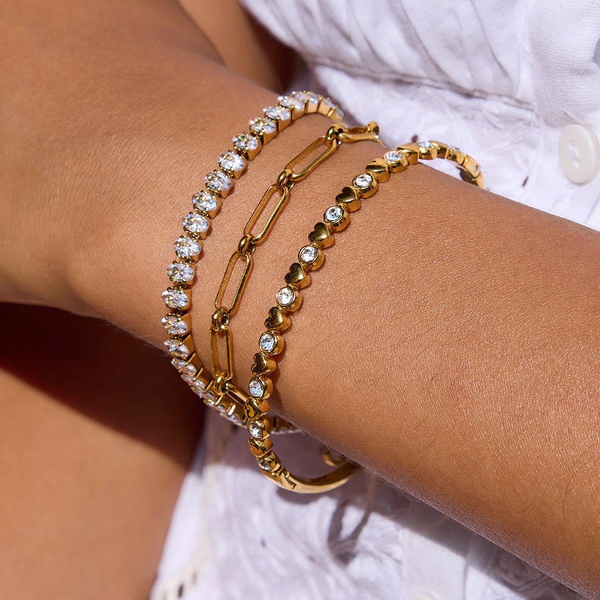 Avaria Oval Cut Tennis Bracelet 1