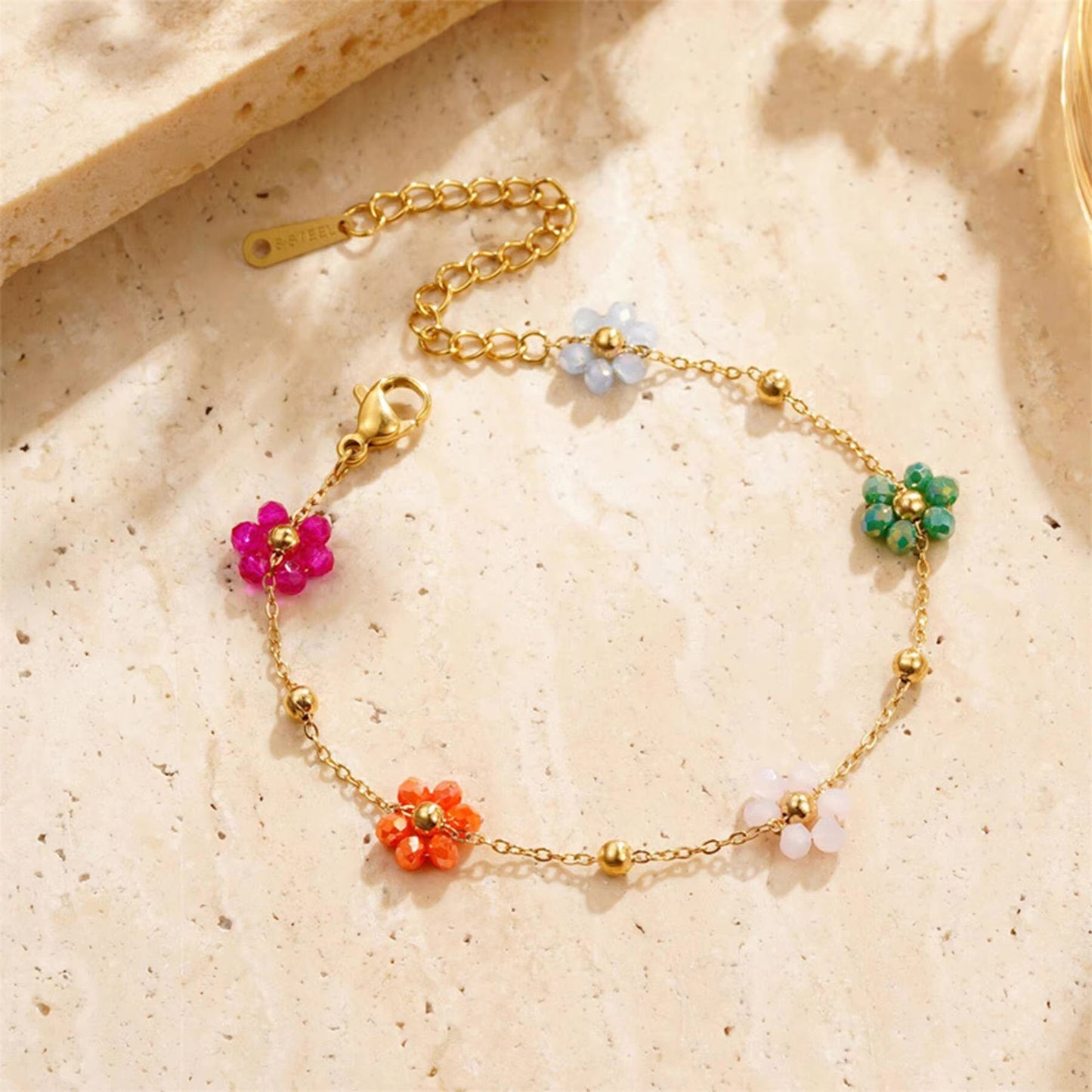Azalea Floral Gold Bracelet 3