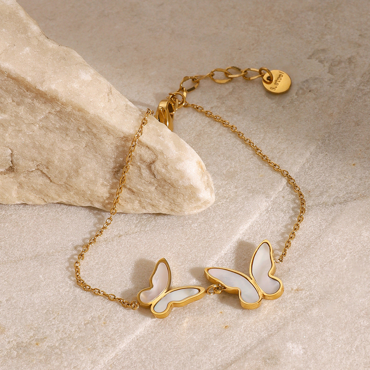 Blaire Butterfly Pearl Bracelet 2