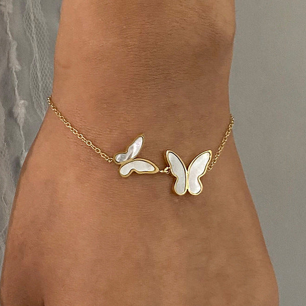 Blaire Butterfly Pearl Bracelet 4