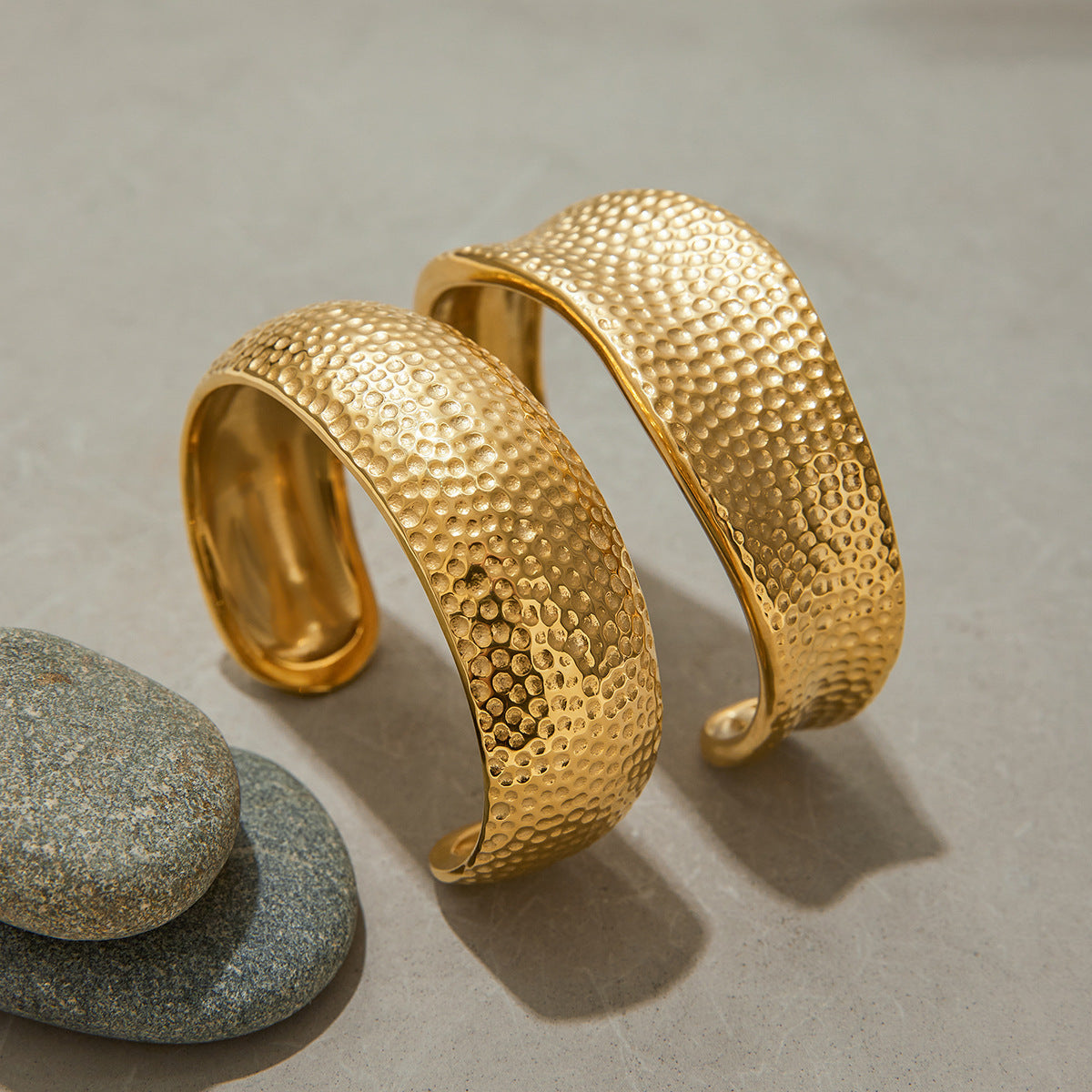 Cheyenne Textured Gold Band 4