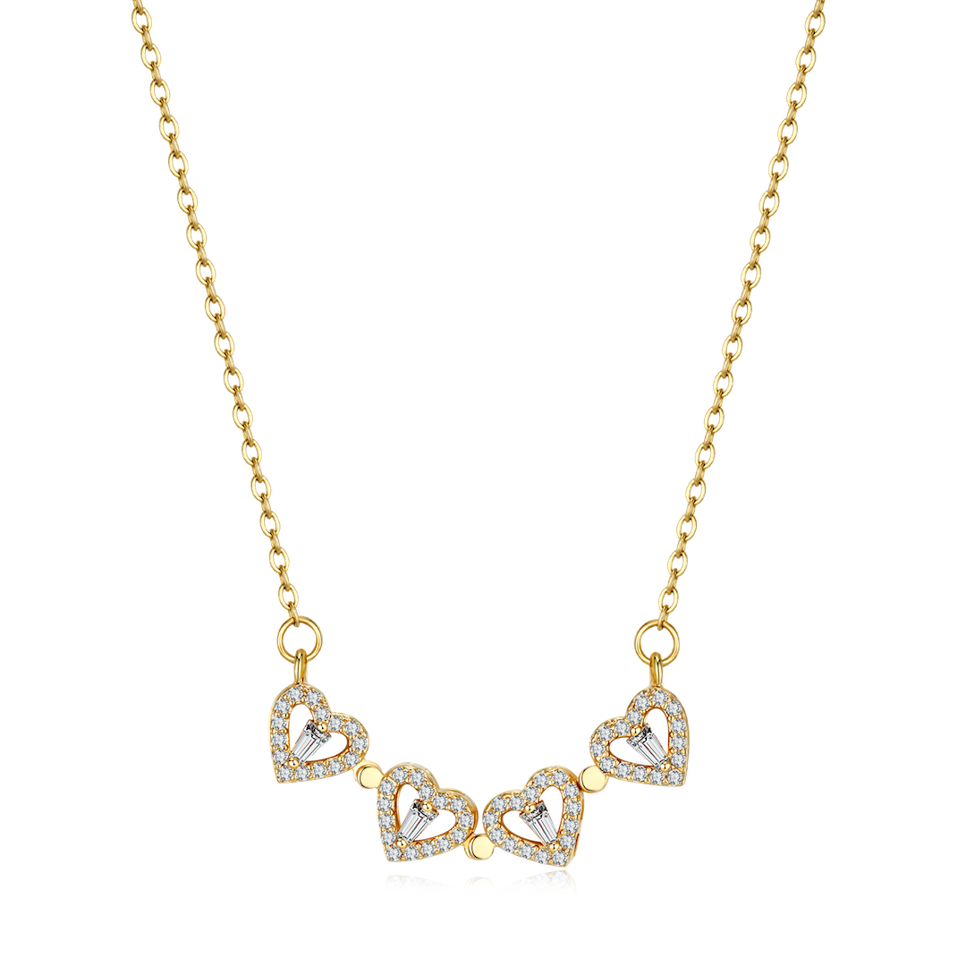 Clover Hearts Necklace 1
