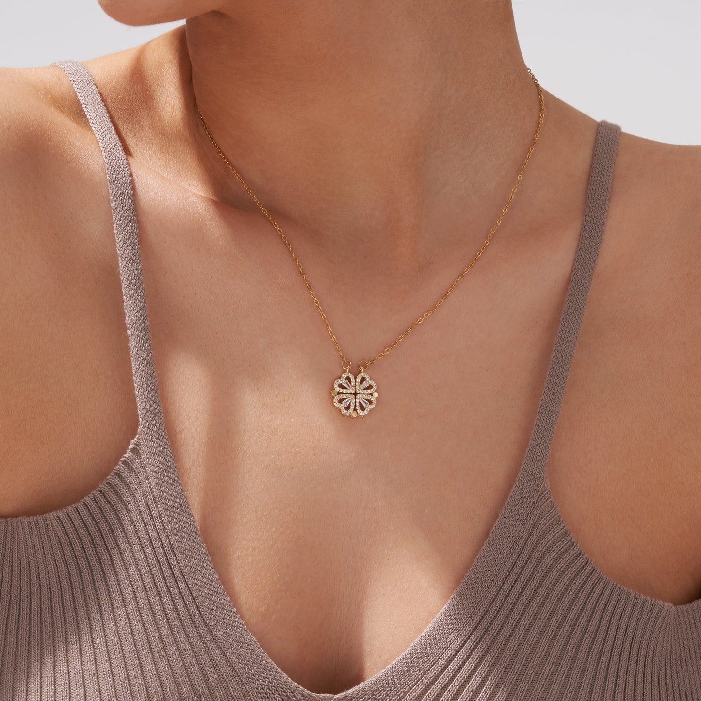 Clover Hearts Necklace 2