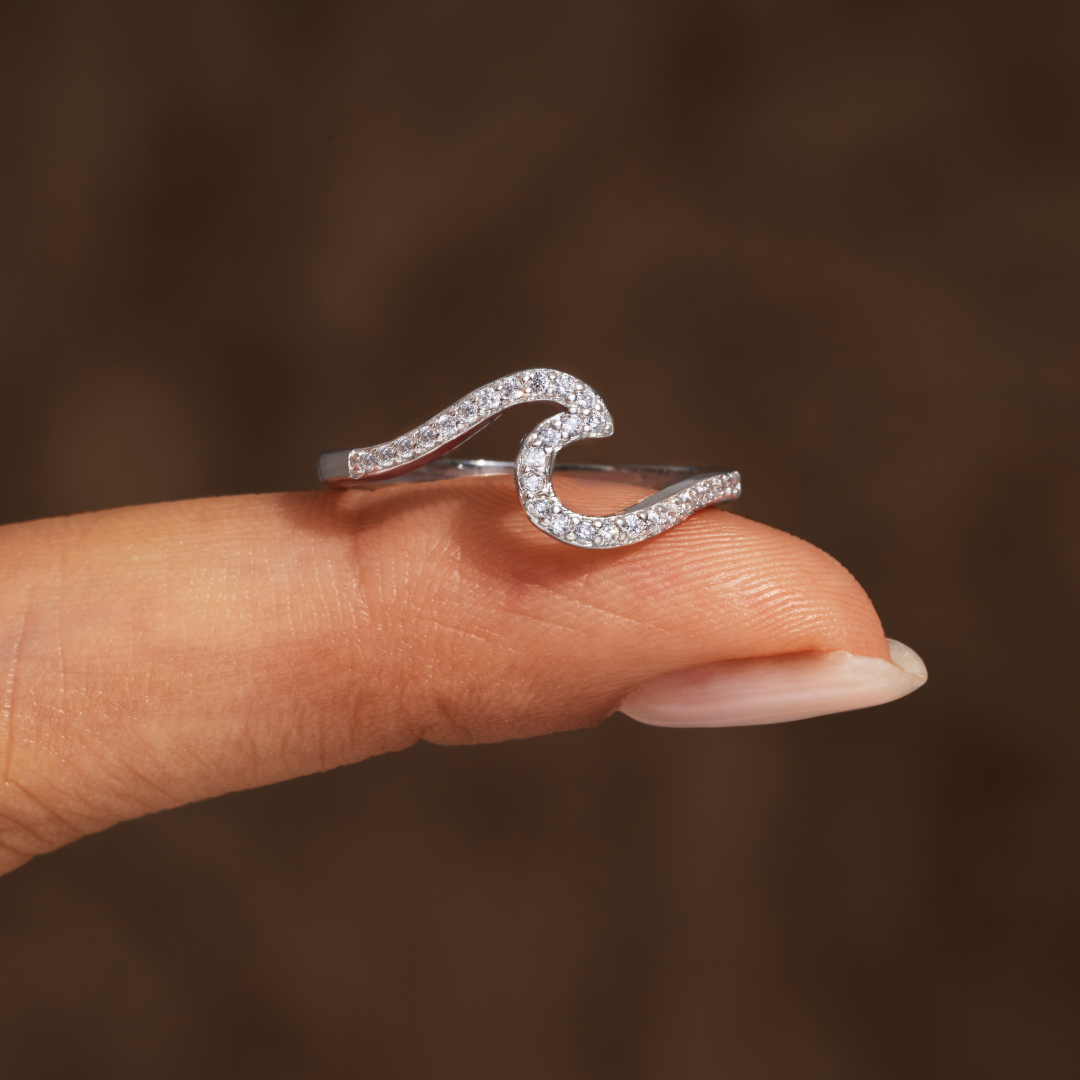 Crystal Wave Ring 2