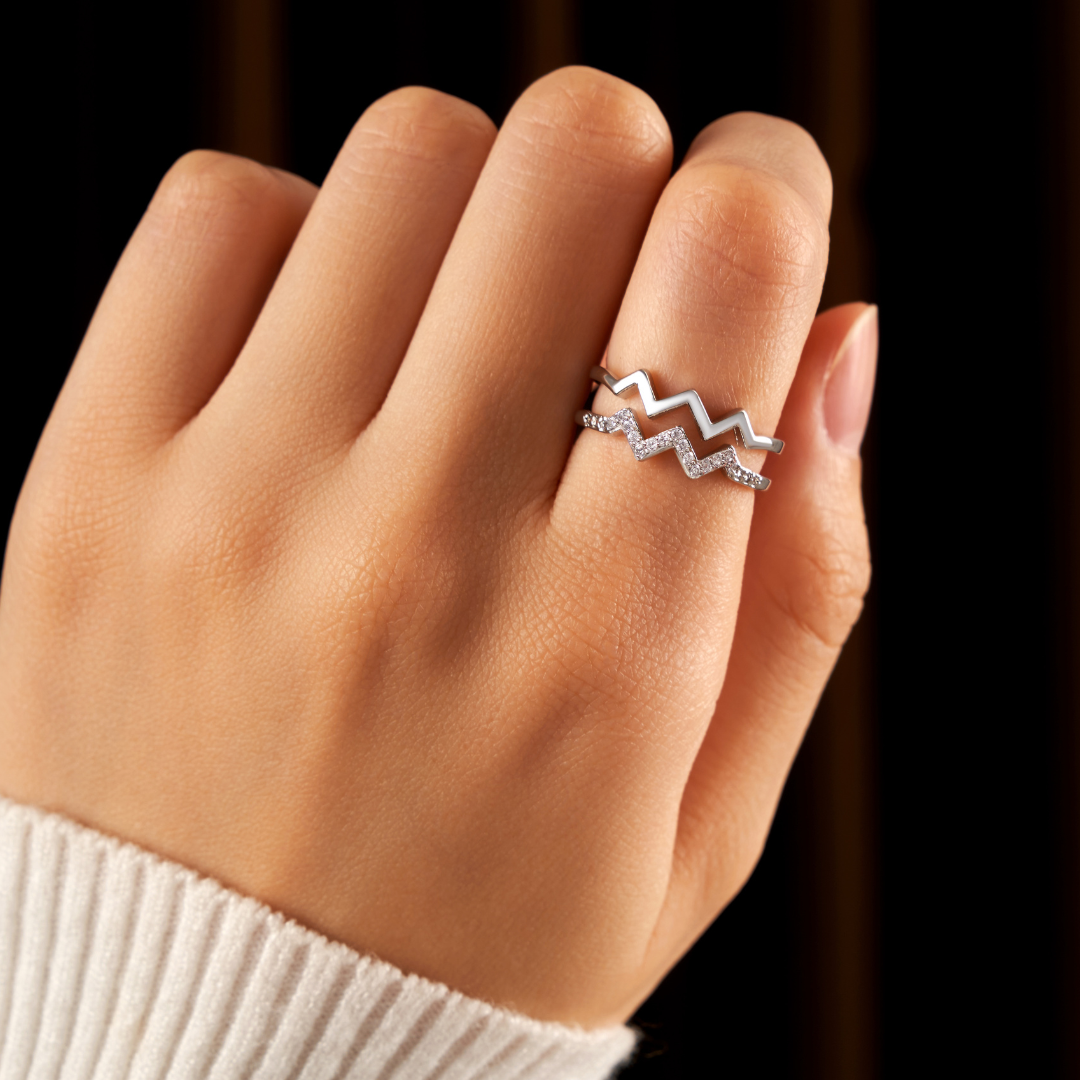 Double Highs&Lows Ring 2