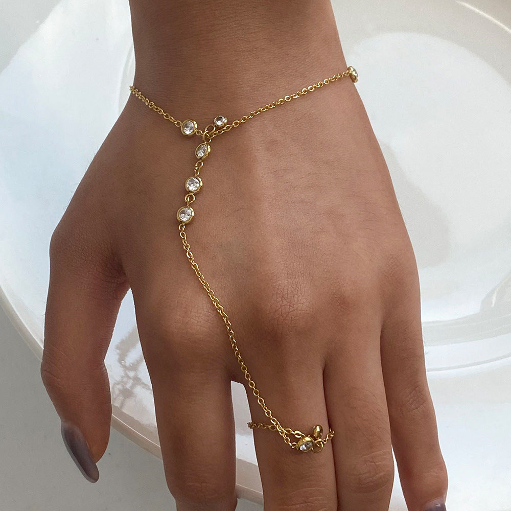 Elina Diamond Hand Chain 2