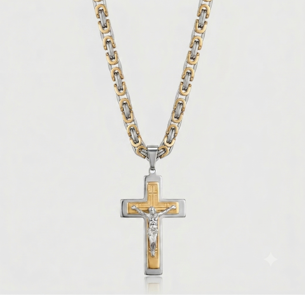 Sanctus Steel Cross Chain