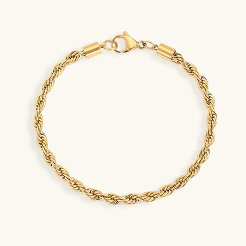 Gigi Rope Chain Gold Bracelet 0
