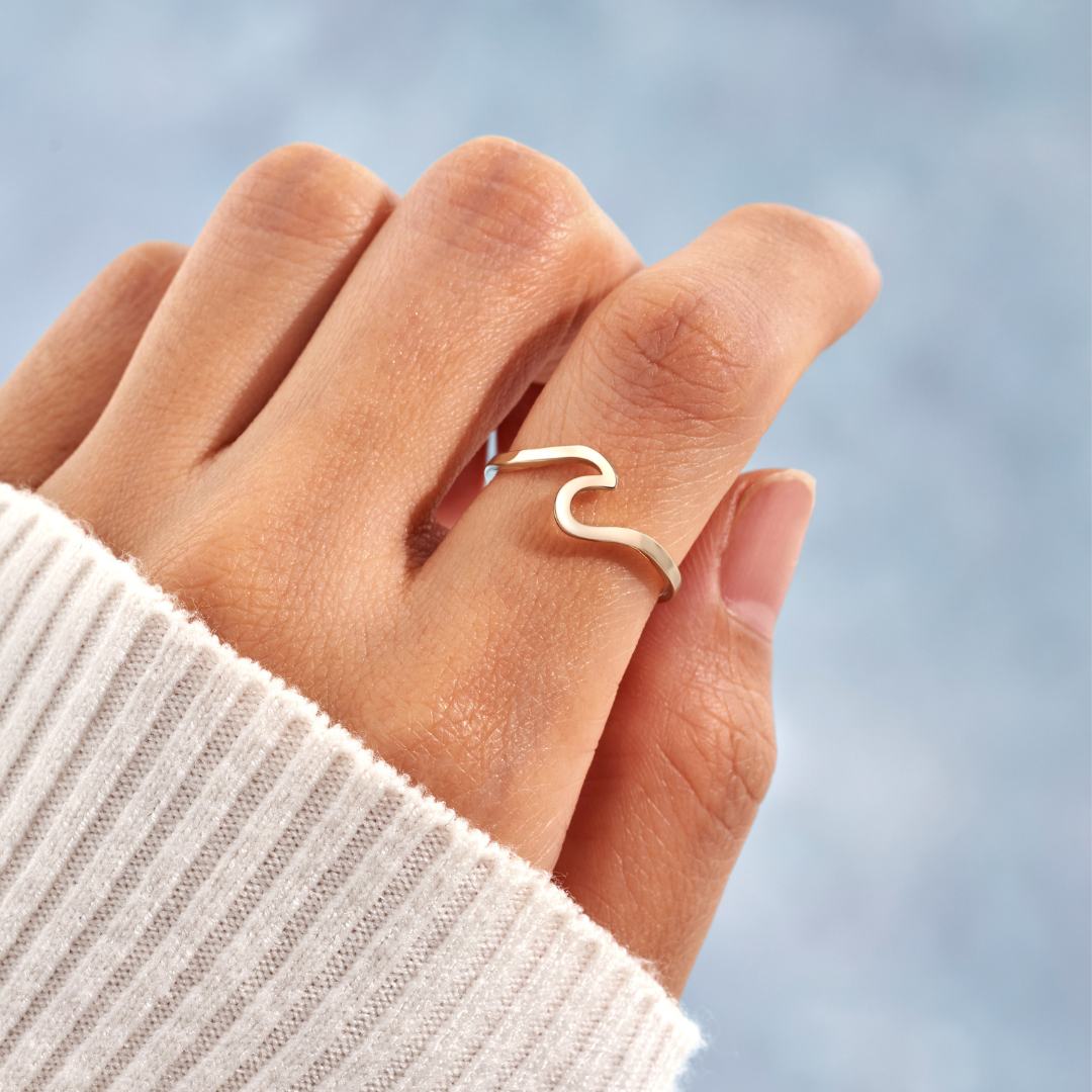 Gold Wave Ring 3