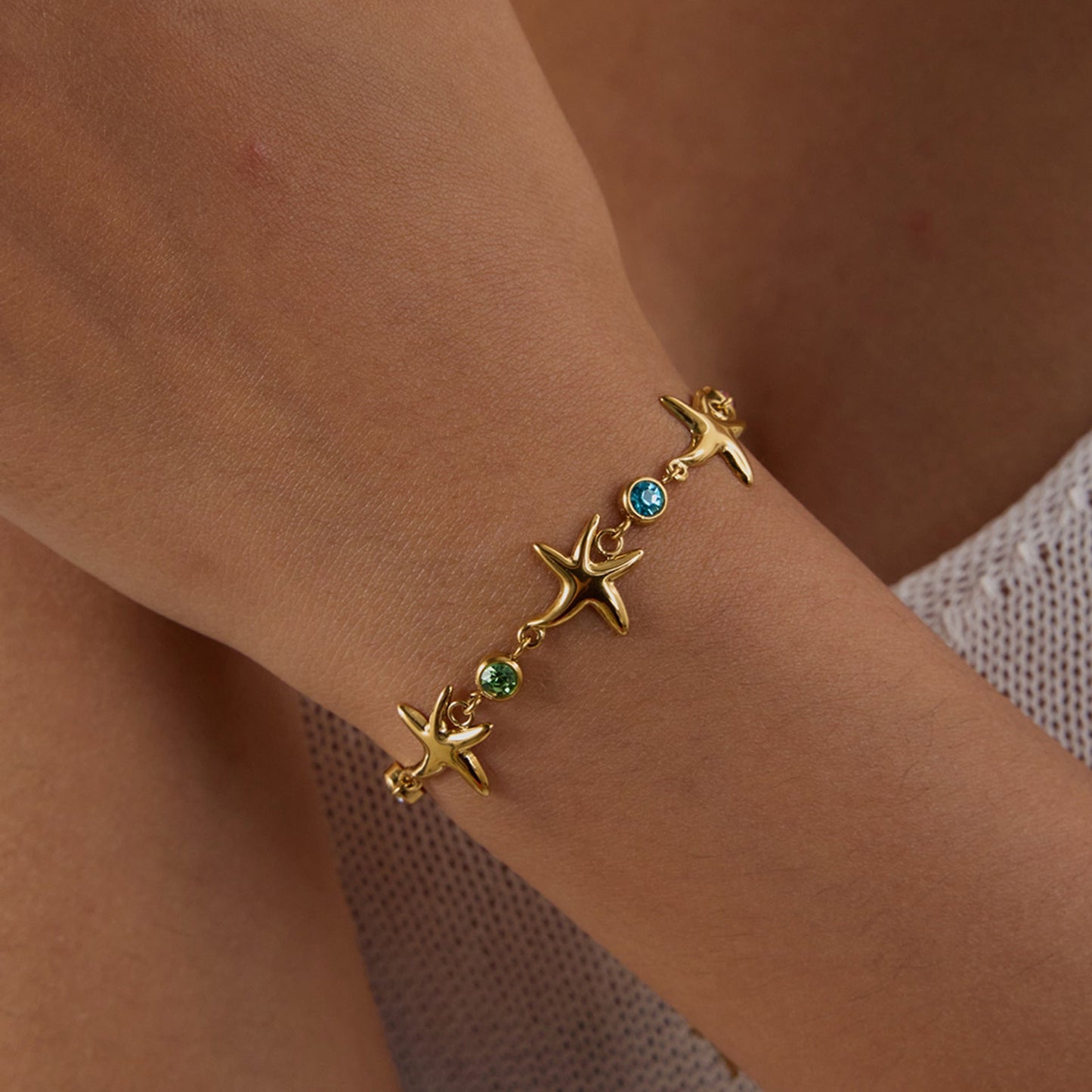 Kristine Golden Starfish Bracelet 3