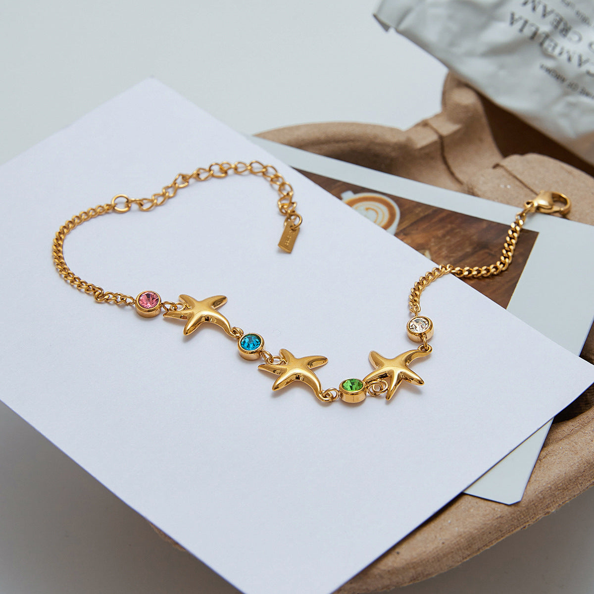 Kristine Golden Starfish Bracelet 5