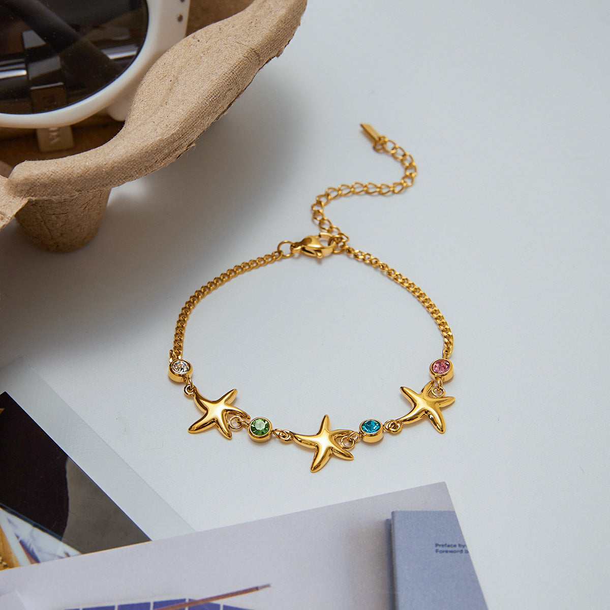 Kristine Golden Starfish Bracelet 6