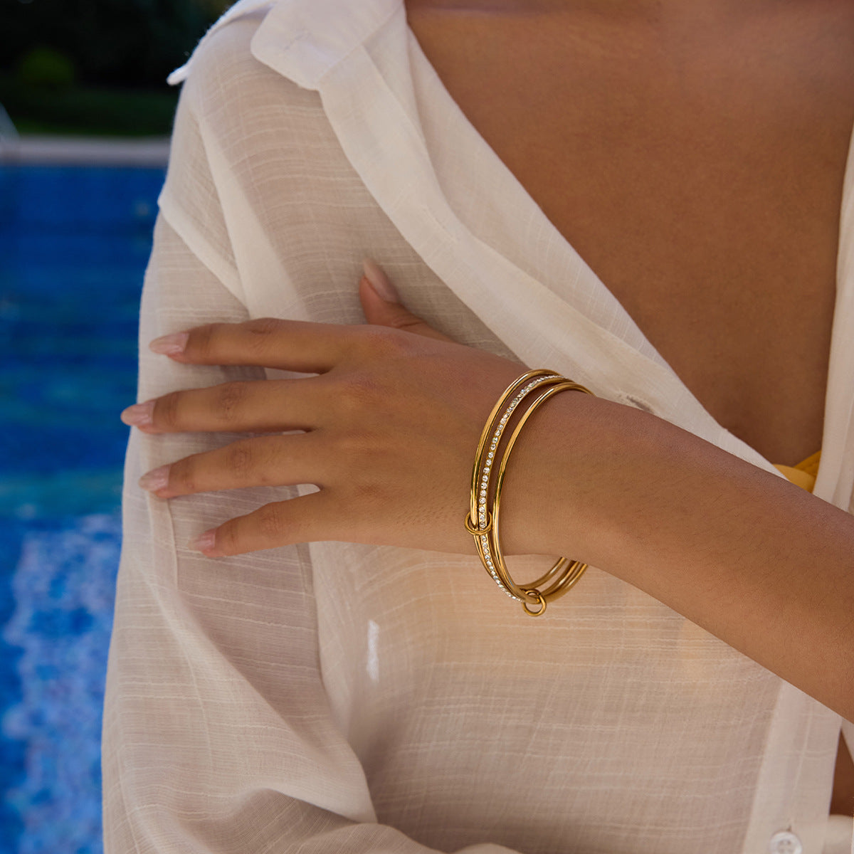 Quinley Stacked Diamond Bracelet 2