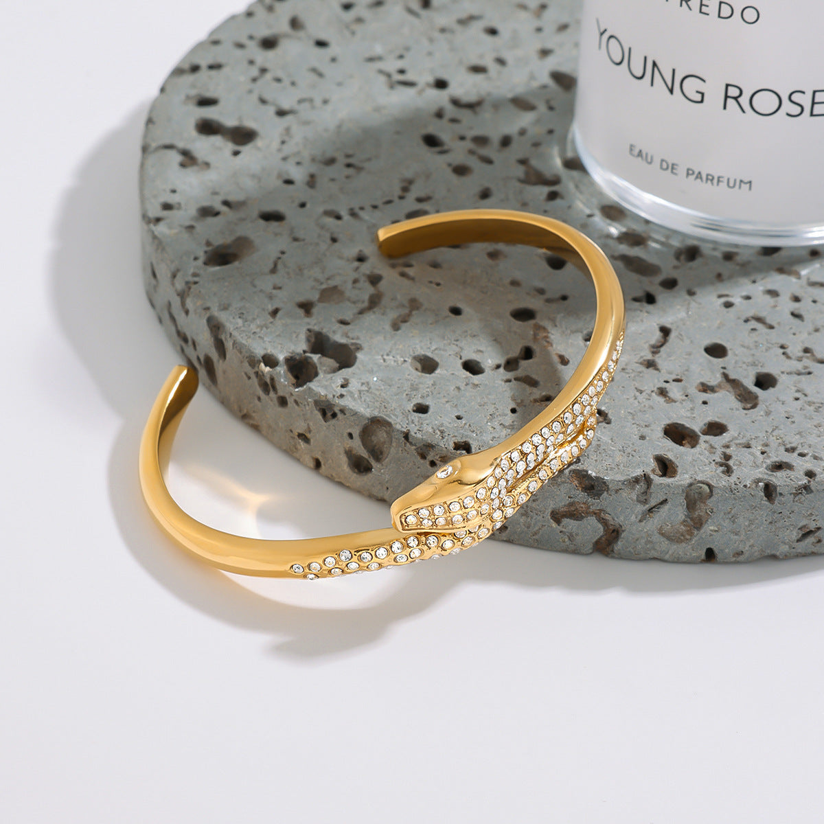 Rosalee Serpentine Diamond Bangle 4