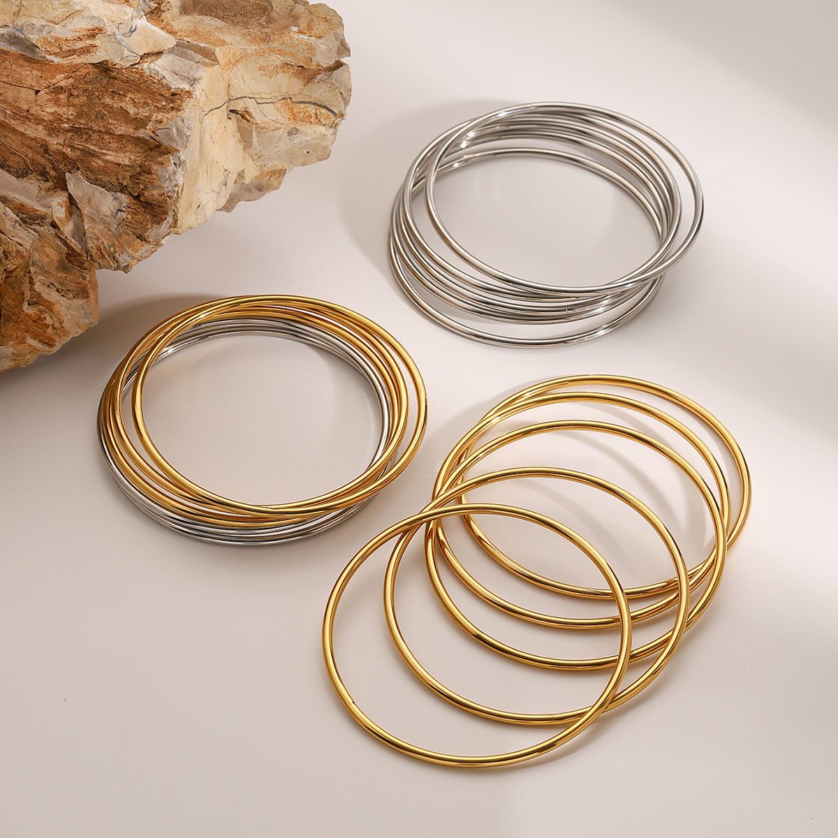 Shannon Gold Bangle Set 8