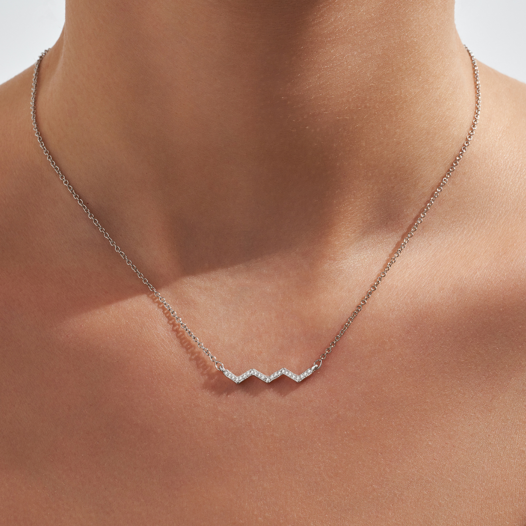 Silver Highs & Lows Necklace 3