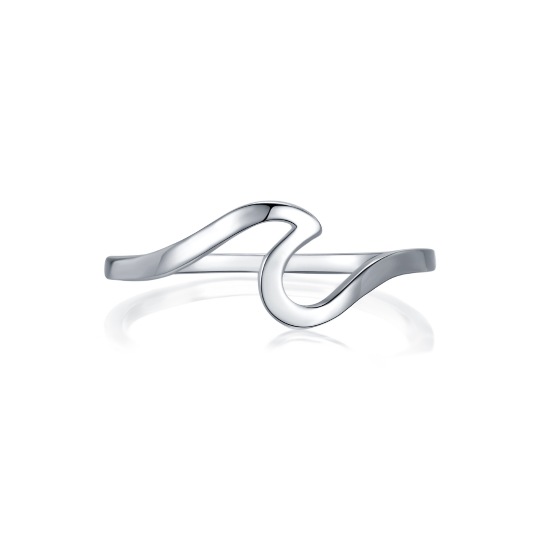 Silver Wave Ring 0