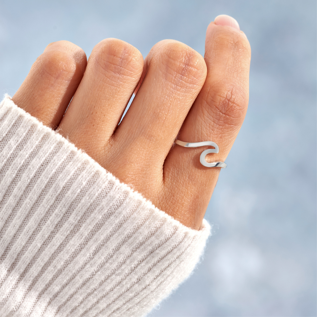 Silver Wave Ring 2