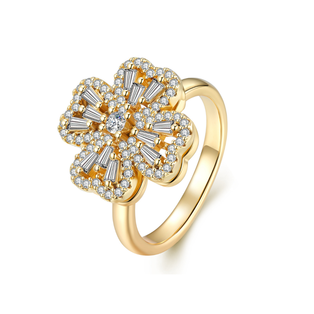 Spinning Clover Ring 0