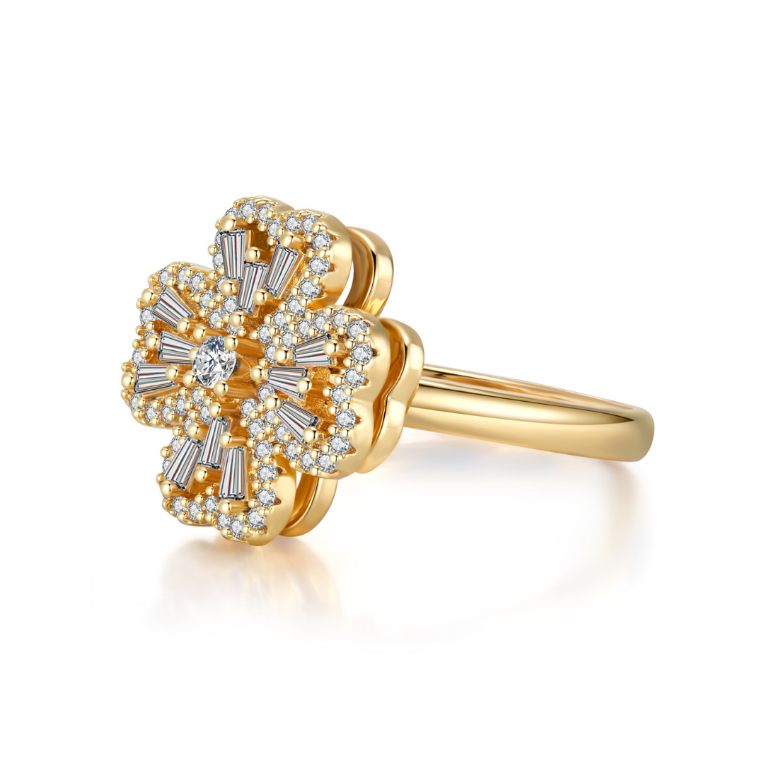 Spinning Clover Ring 1