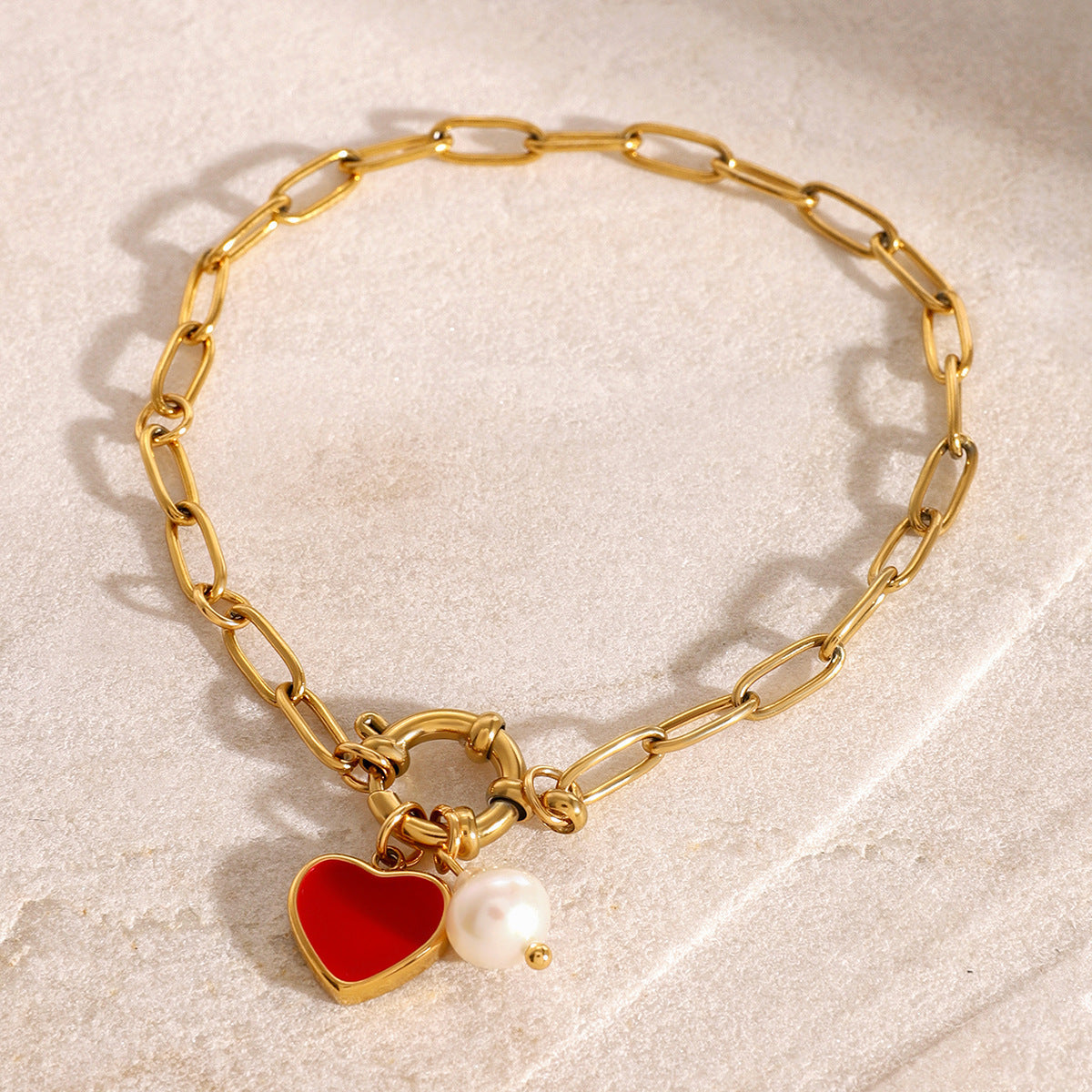 Tanya Heart Pearl Bracelet 2