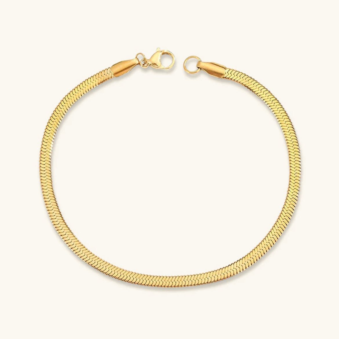 Vida Gold Herringbone Bracelet 0