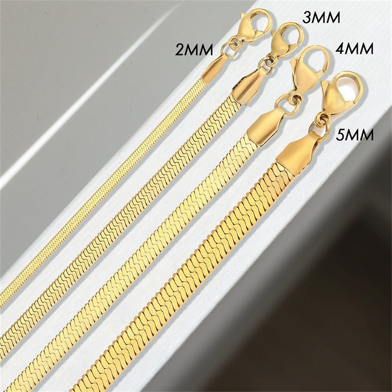 Vida Gold Herringbone Bracelet 5