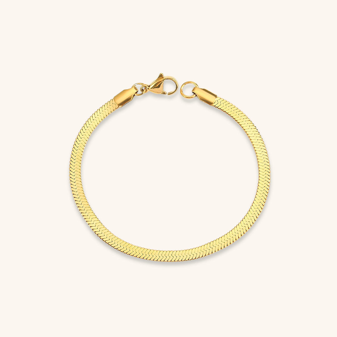 Vida Gold Herringbone Bracelet 7