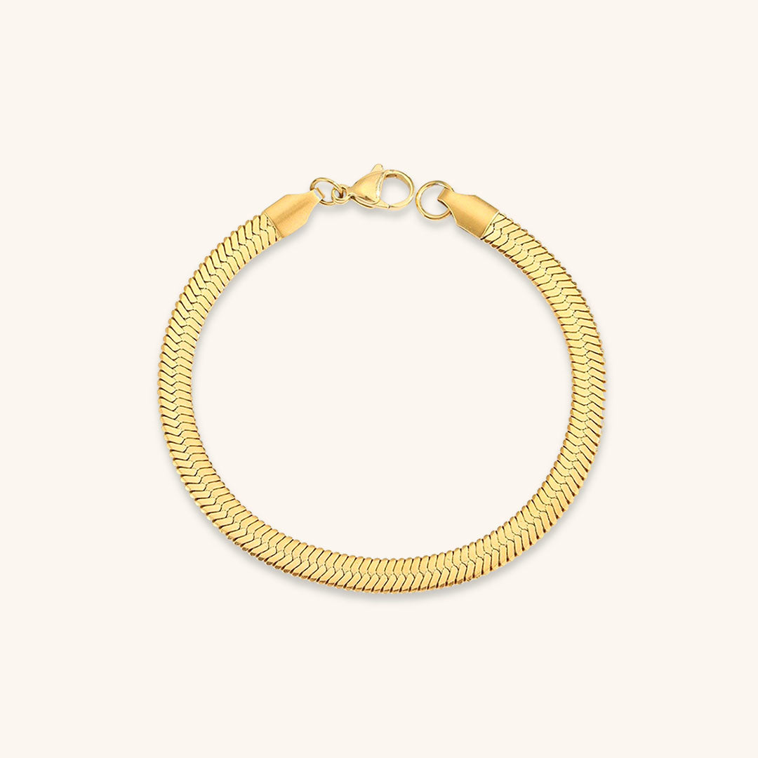 Vida Gold Herringbone Bracelet 8