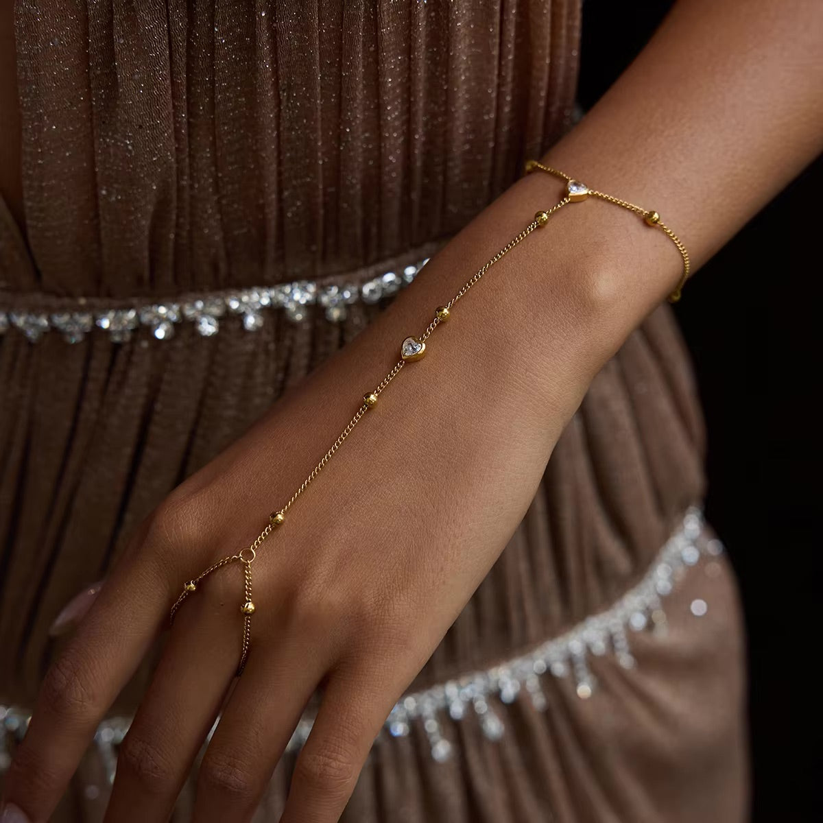 Winslow Gold Hand Chain 1