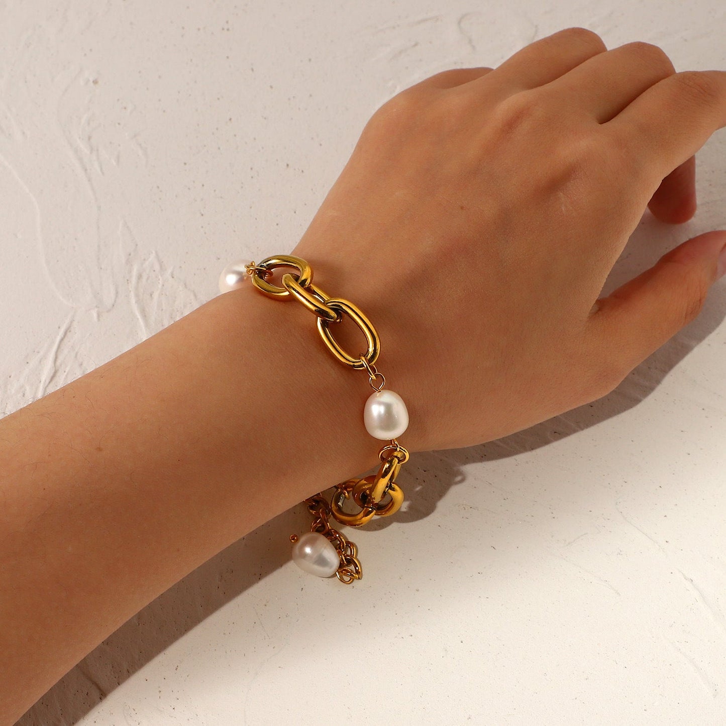 Ysabel Chunky Freshwater Pearl Bracelet 3
