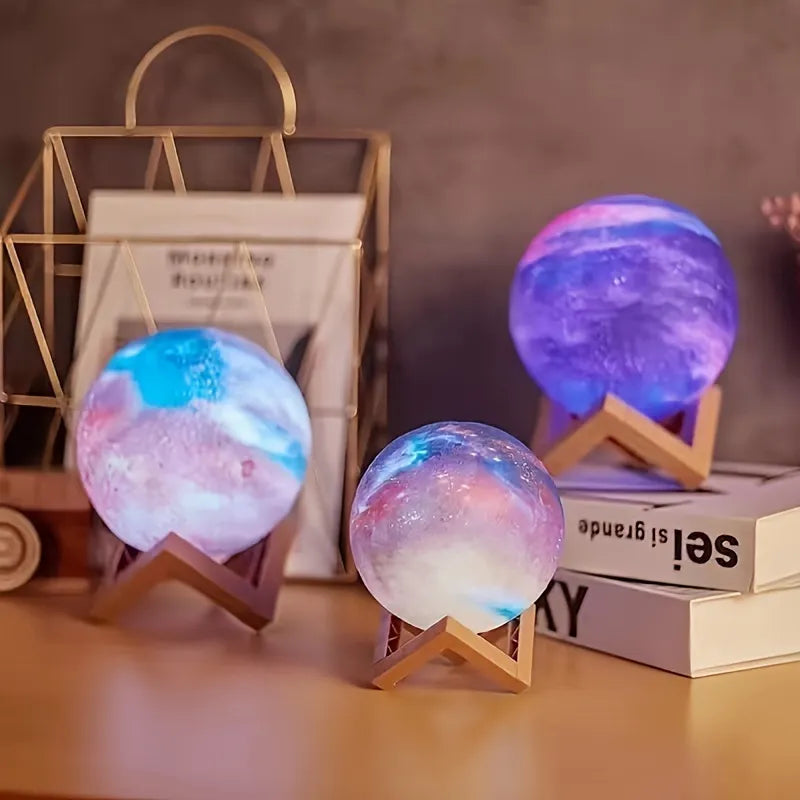 3D GALAXY MOON LAMP