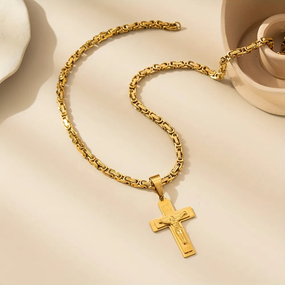 Sanctus Steel Cross Chain