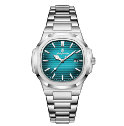 Men’s Stainless Steel Quartz Wristwatch with Date