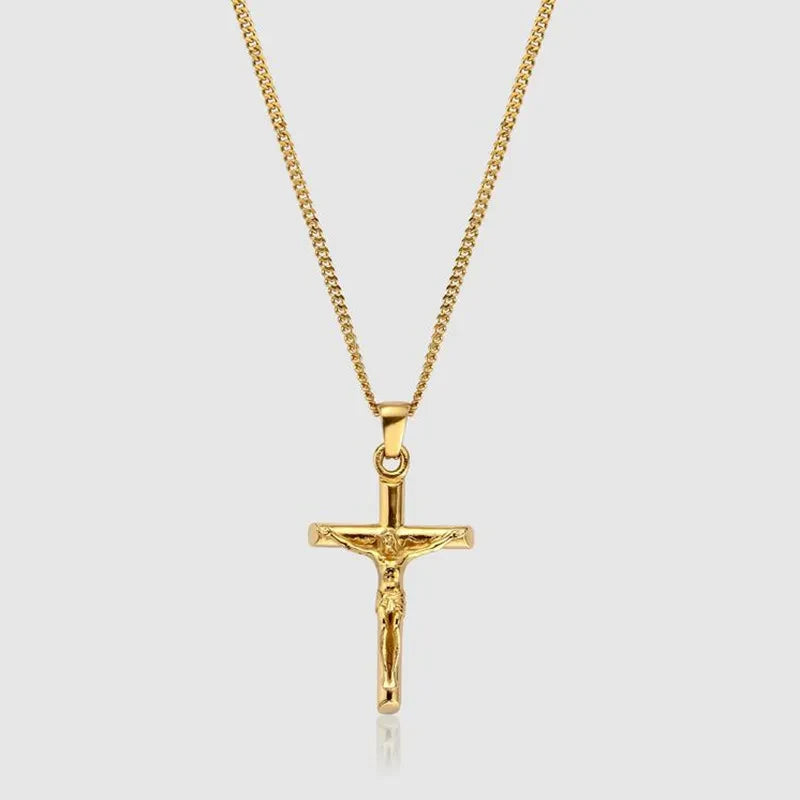 Gold Crucifix Necklace