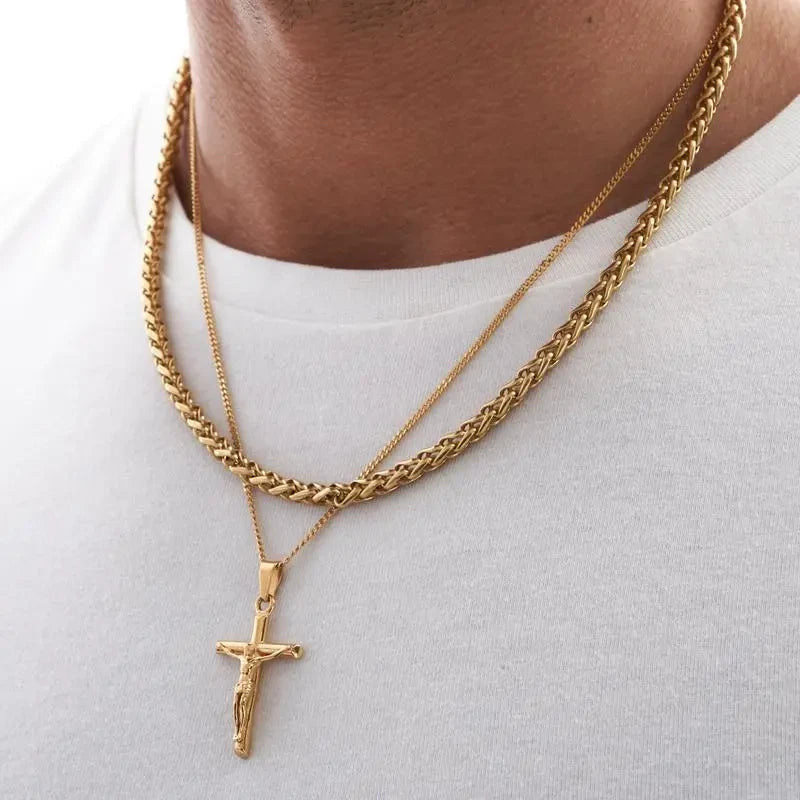 Gold Crucifix Necklace