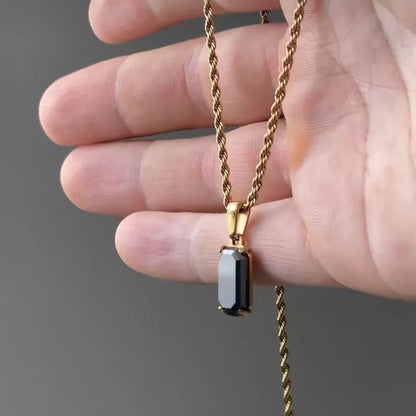 Obsidian Drop Pendant
