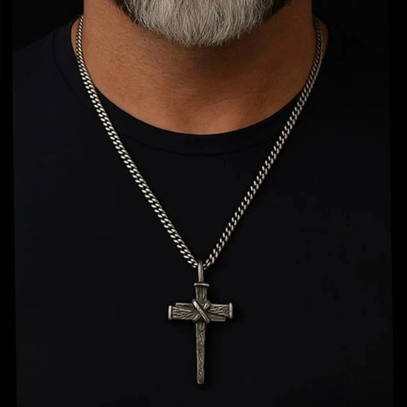 Nail Cross Necklace