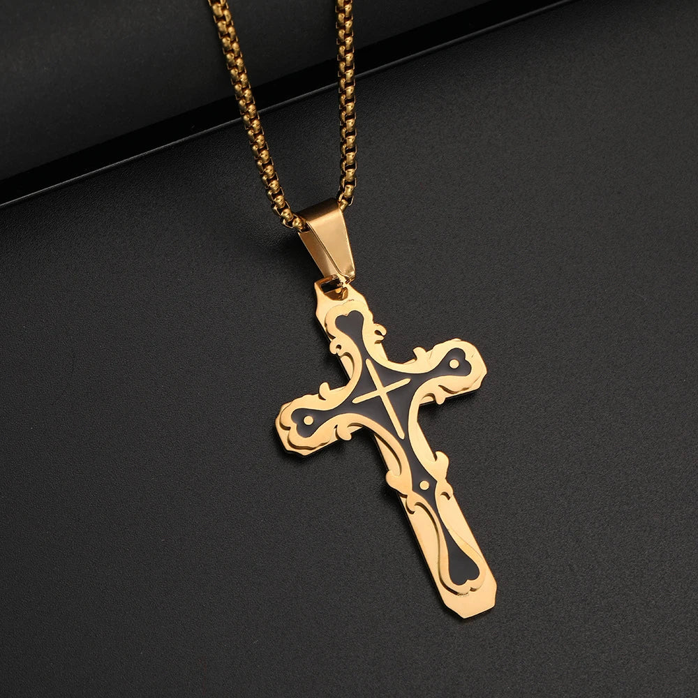 Trinity Cross Necklace
