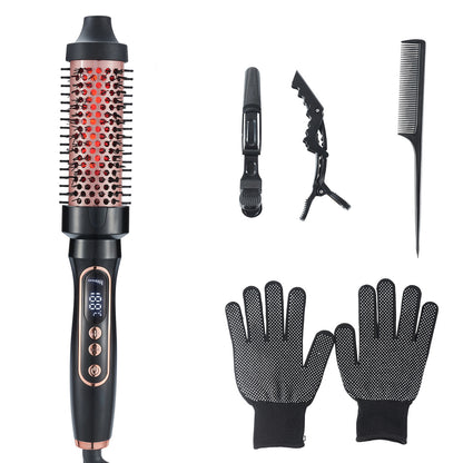 Heated Styling Brush 3-in-1 Ionic Hair Curler