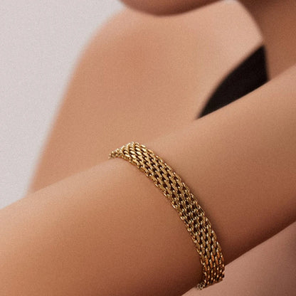 Layered-Chain Bracelet