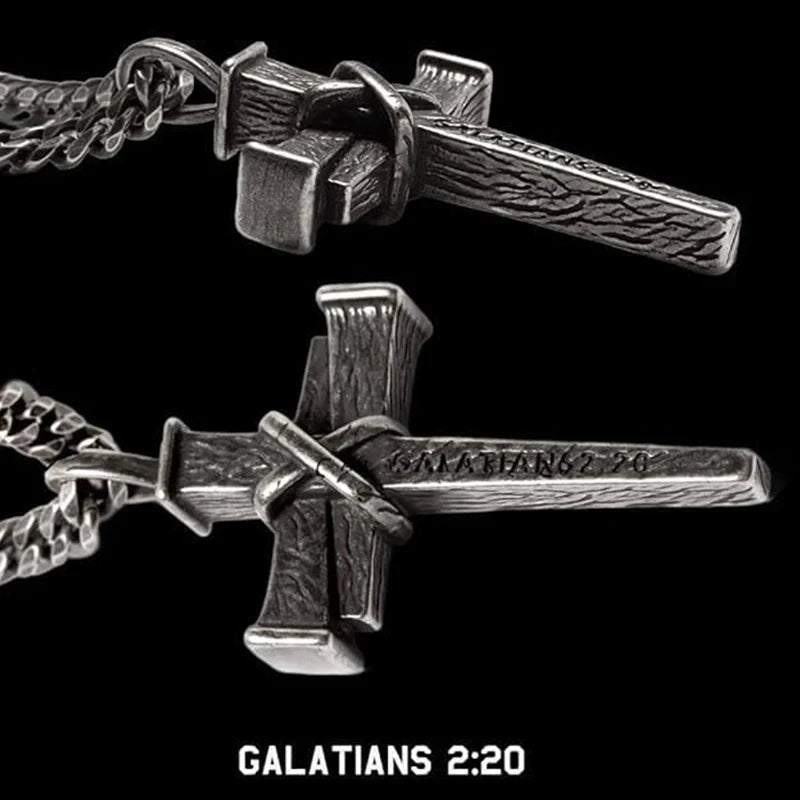 Nail Cross Necklace
