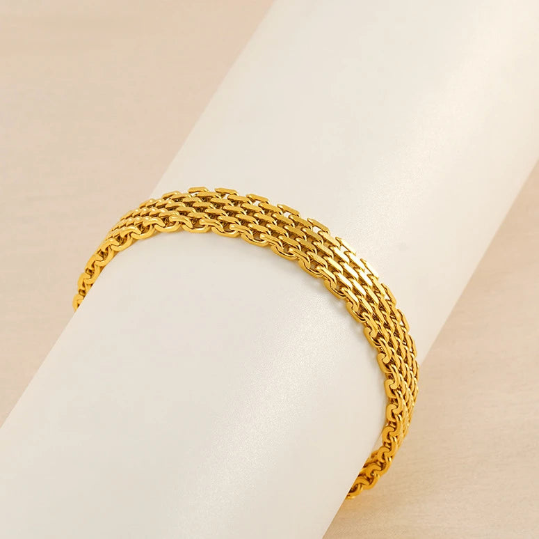 Layered-Chain Bracelet