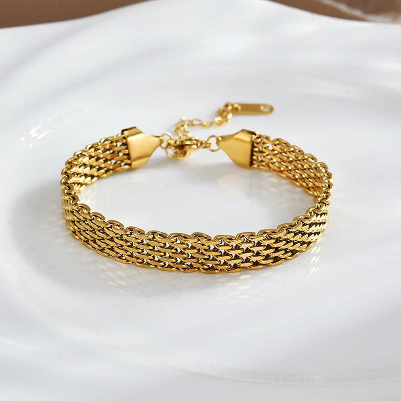 Layered-Chain Bracelet